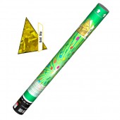 Пневмохлопушка 60 см, прямоугольники золото - Купить хлопушки и конфетти в Ессентуках